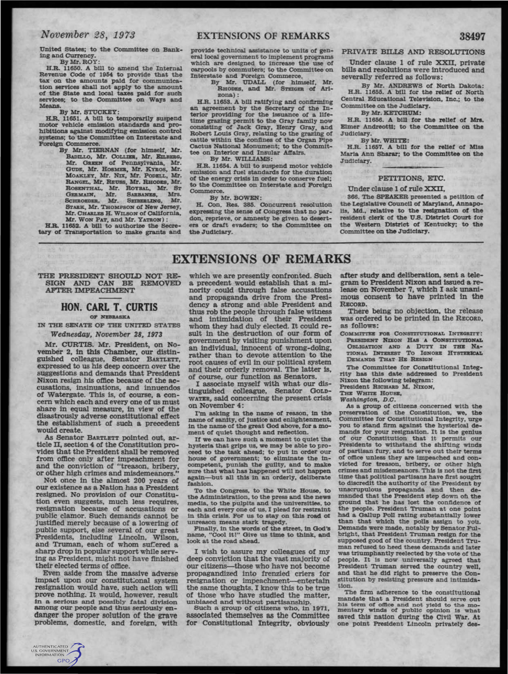 EXTENSIONS of REMARKS 38497 United States; to the Committee on Bank­ Provide Technical Assistance to Units of Gen­ PRIVATE BILLS and RESOLUTIONS Ing and Currency