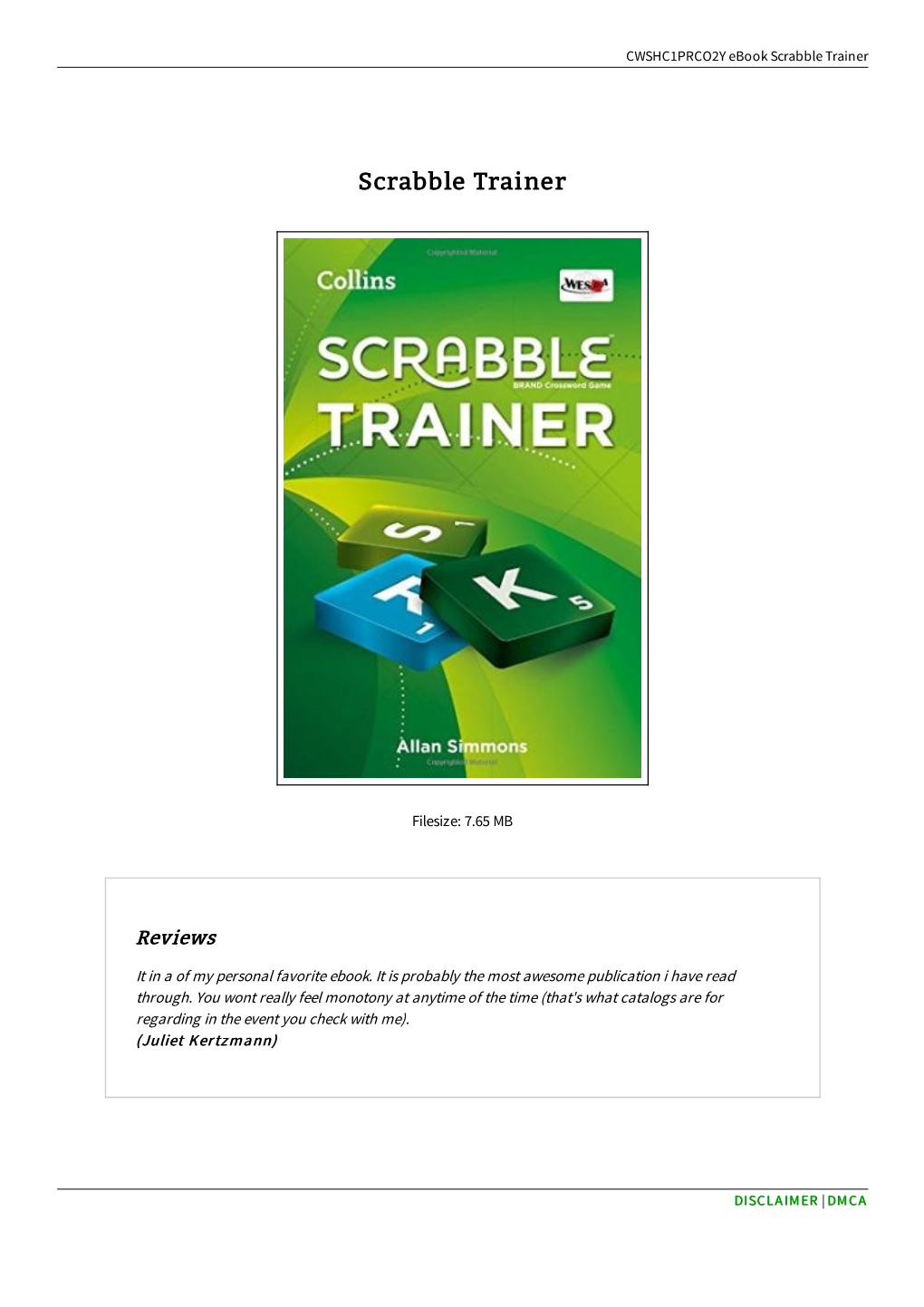 Scrabble Trainer