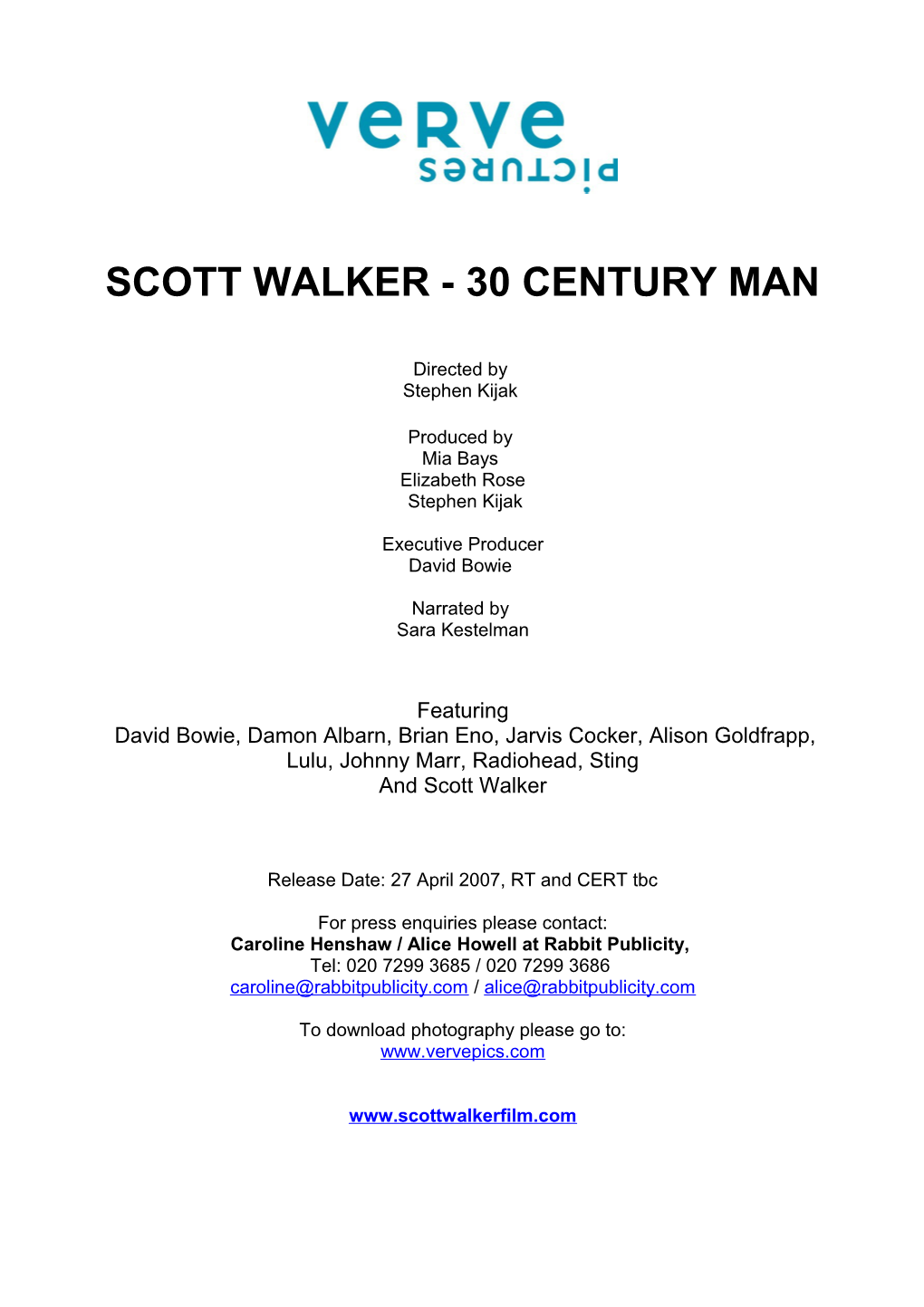 Scott Walker - 30 Century Man