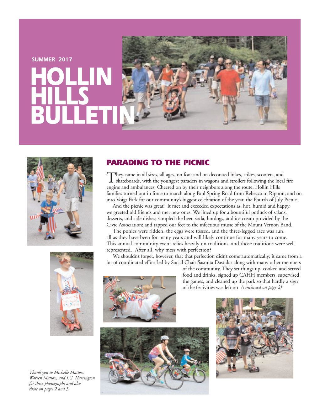 Hollin Hills Bulletin