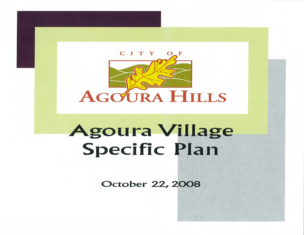 Agoura Village Specific Plan