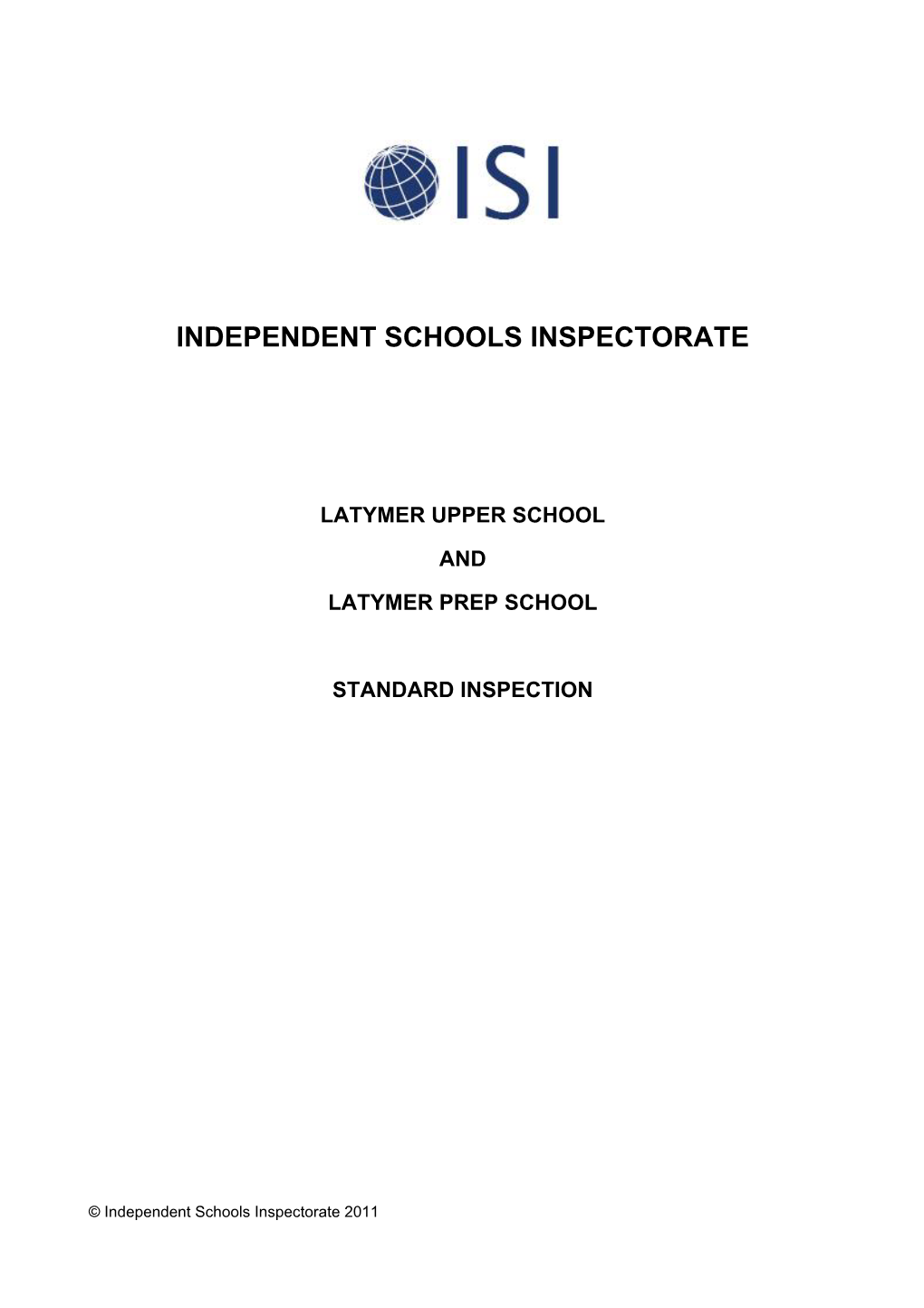 Independent Schools Inspectorate