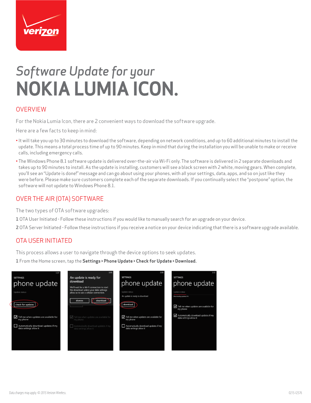 Software Update for Your NOKIA LUMIA ICON