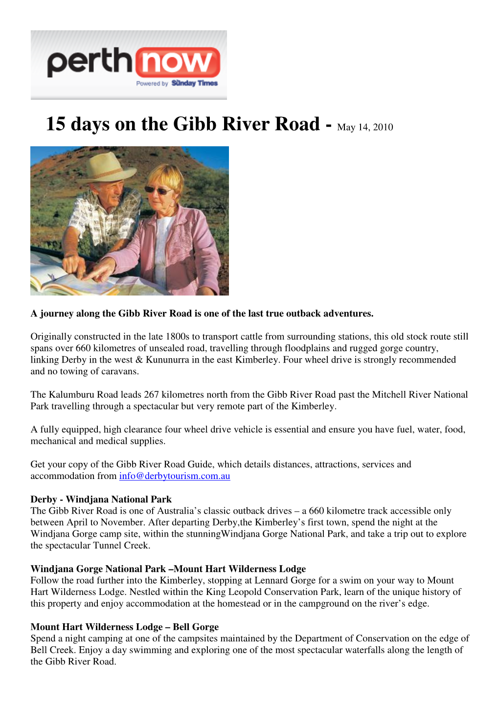 15 Days on the Gibb River Road - May 14, 2010