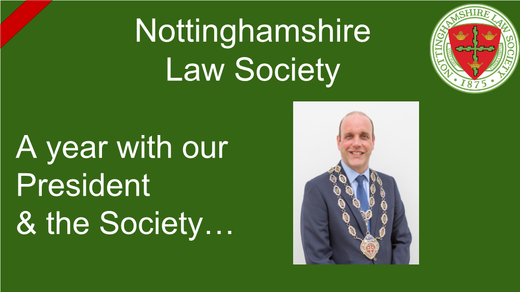 Nottinghamshire Law Society Annual Awards Dinner 2018