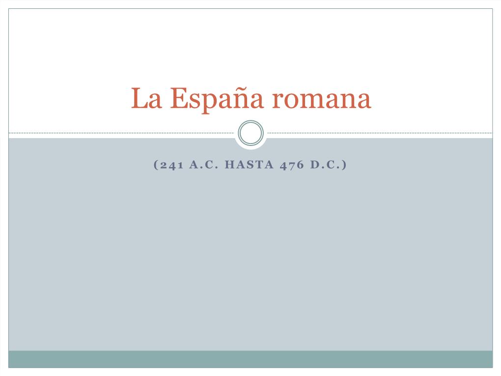 La España Romana