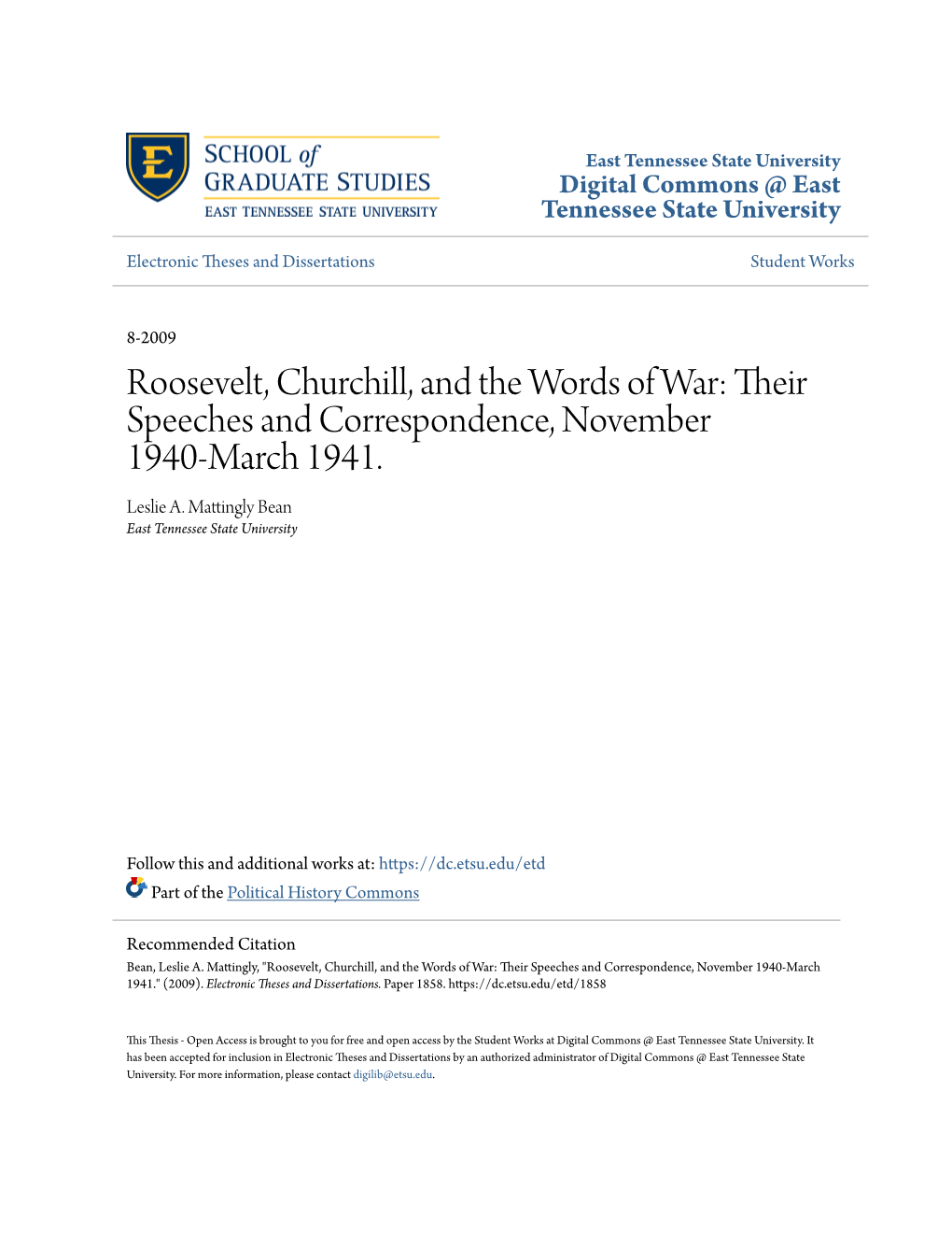 Roosevelt, Churchill, and the Words of War: Their Speeches and Correspondence, November 1940-March 1941