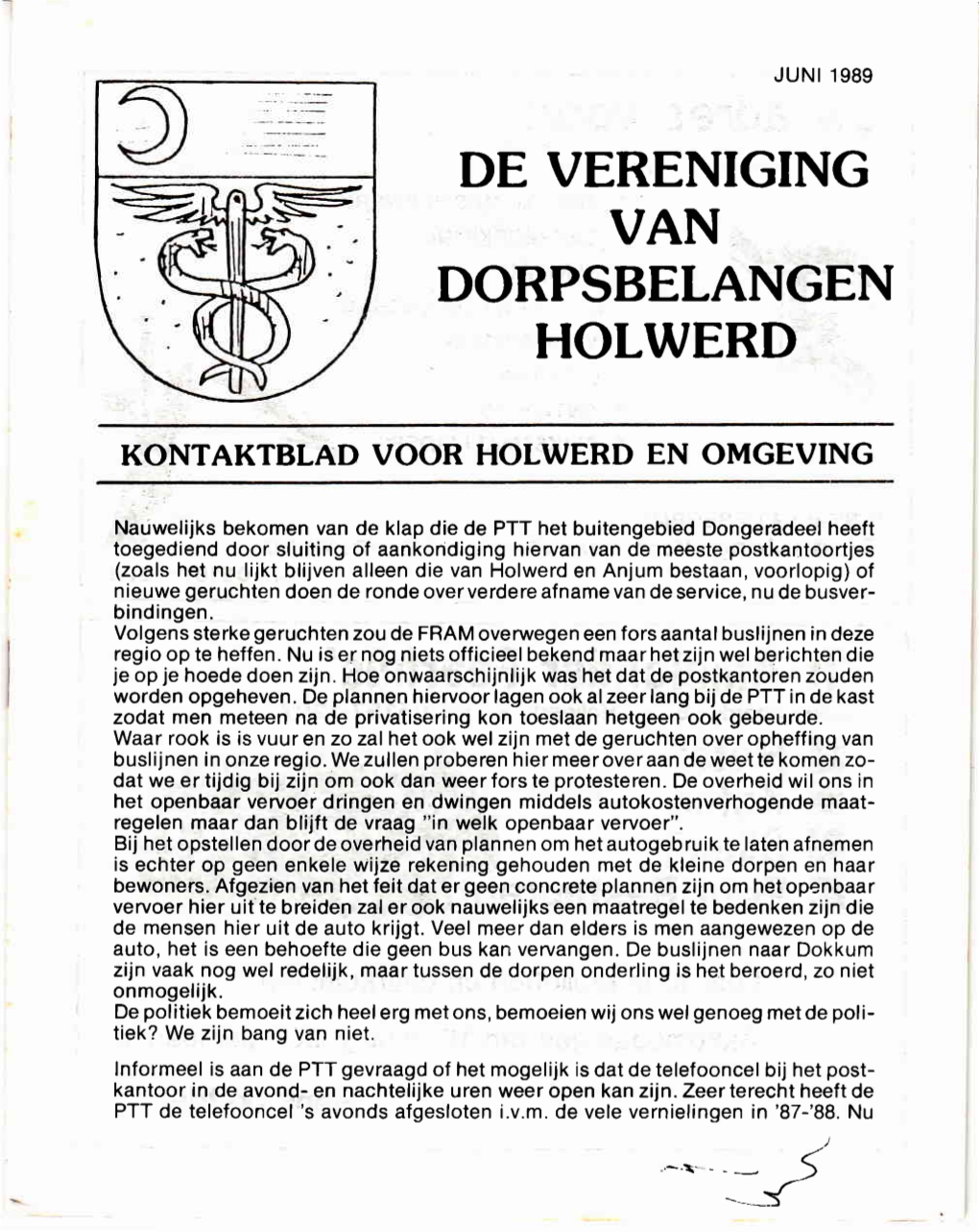 De Vereniging Dorpsbelangen Holwerd