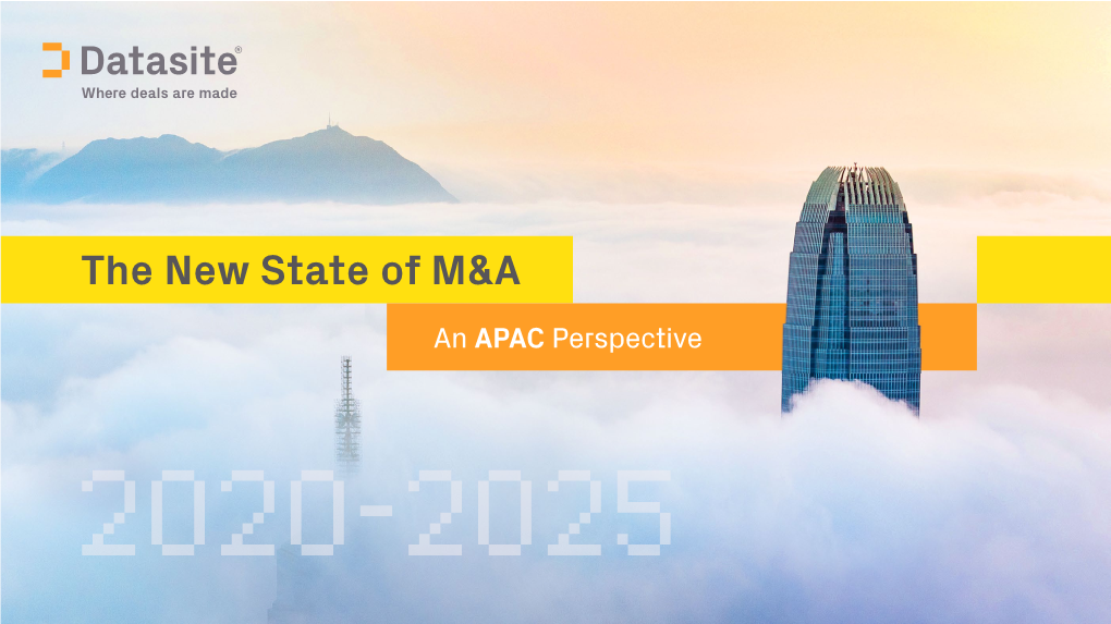 APAC Perspective 2020-2025 Contents Executive Summary - an APAC Perspective 02