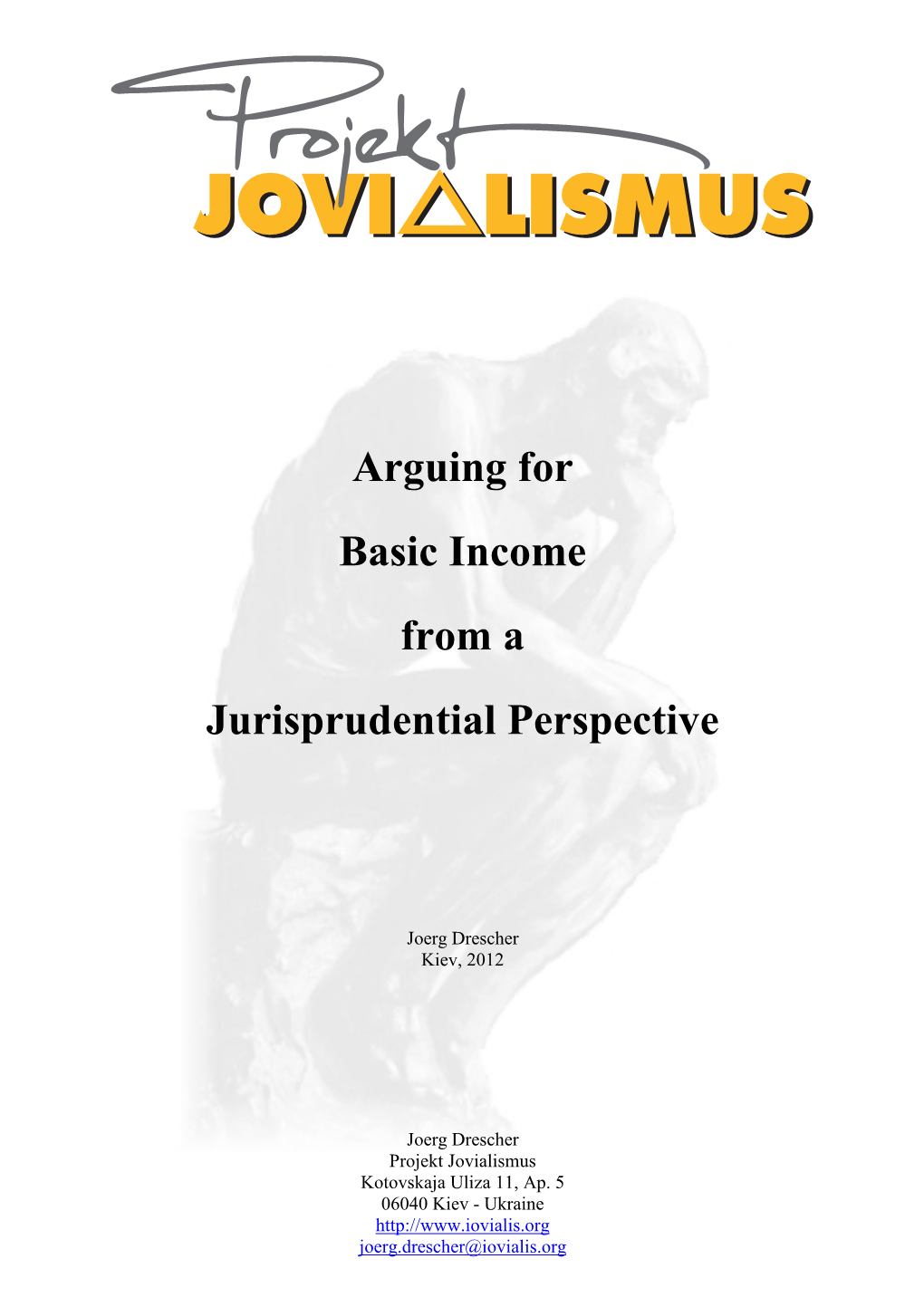 Arguing for Basic Income from a Jurisprudential Perspective