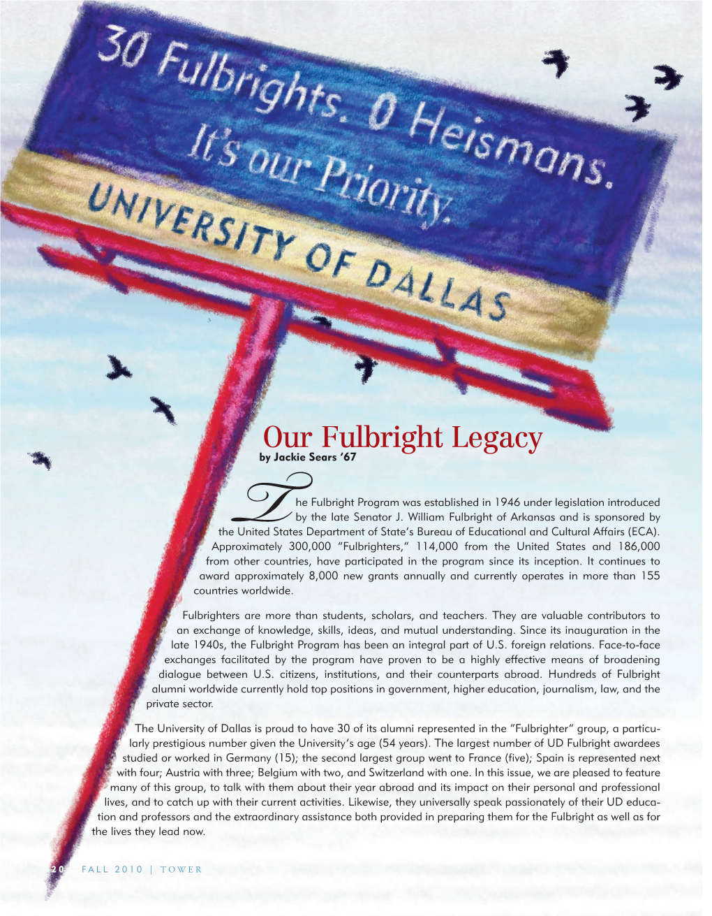 Our Fulbright Legacy by Jackie Sears ’67