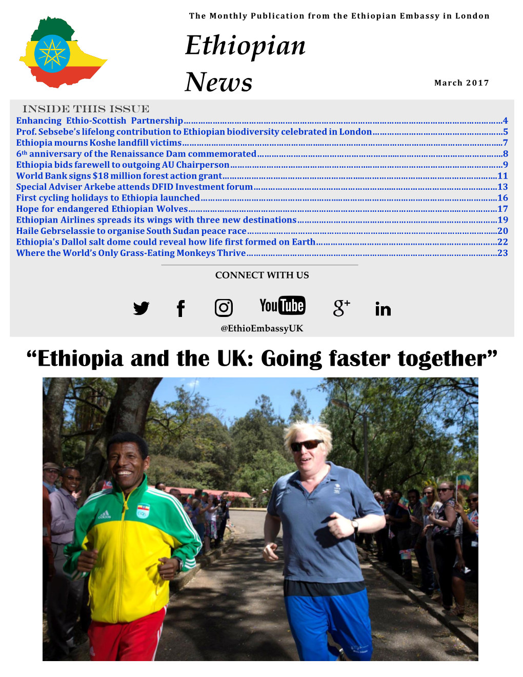 Ethiopian Embassy UK Newsletter