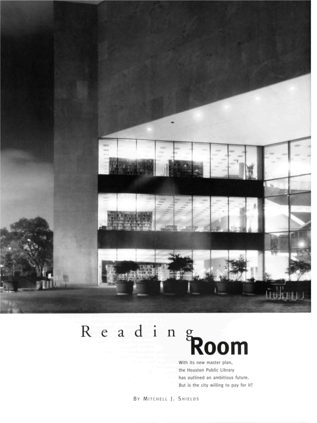 Reading Room: the Houston Public Library Plans for the Future