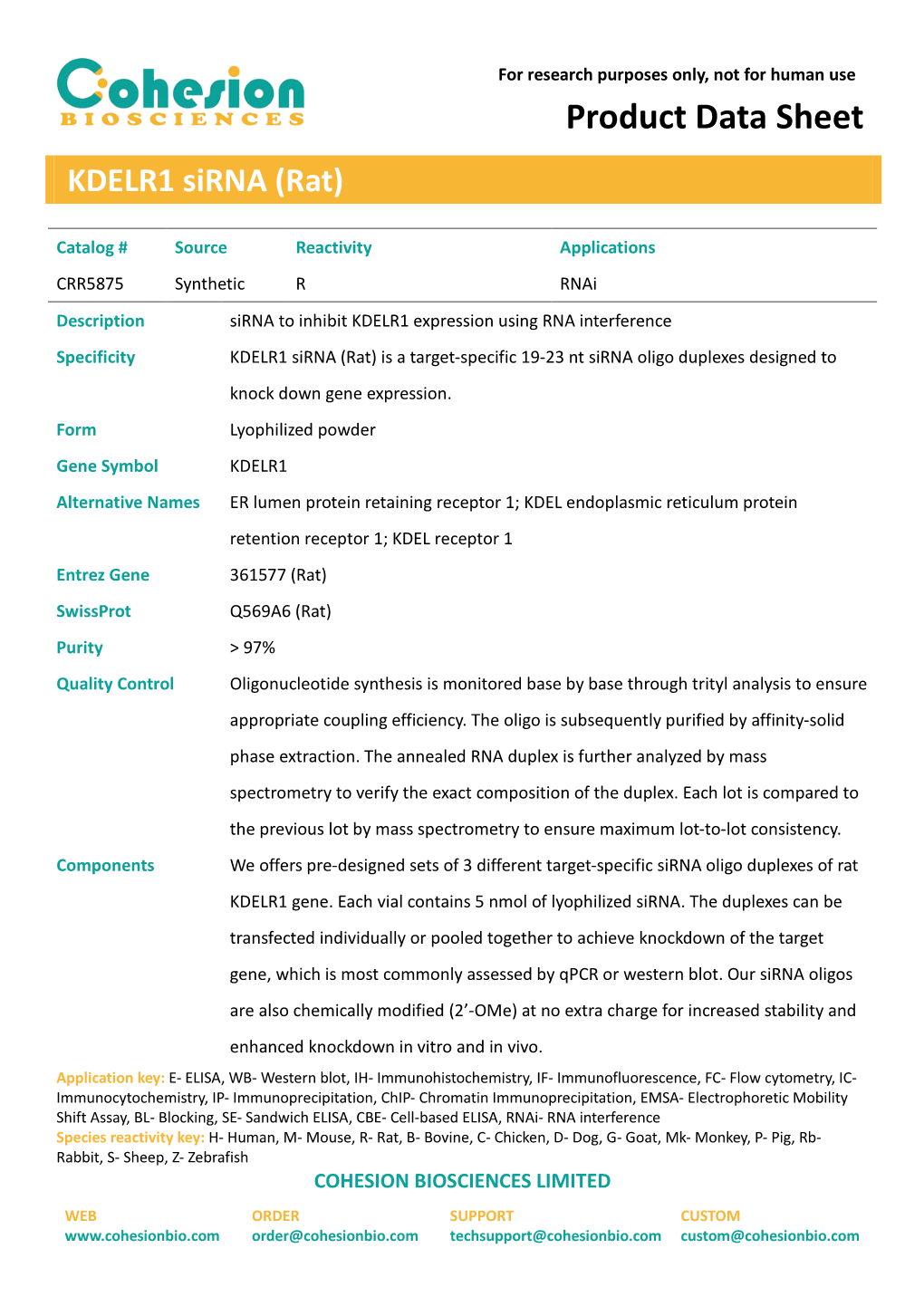 Product Data Sheet