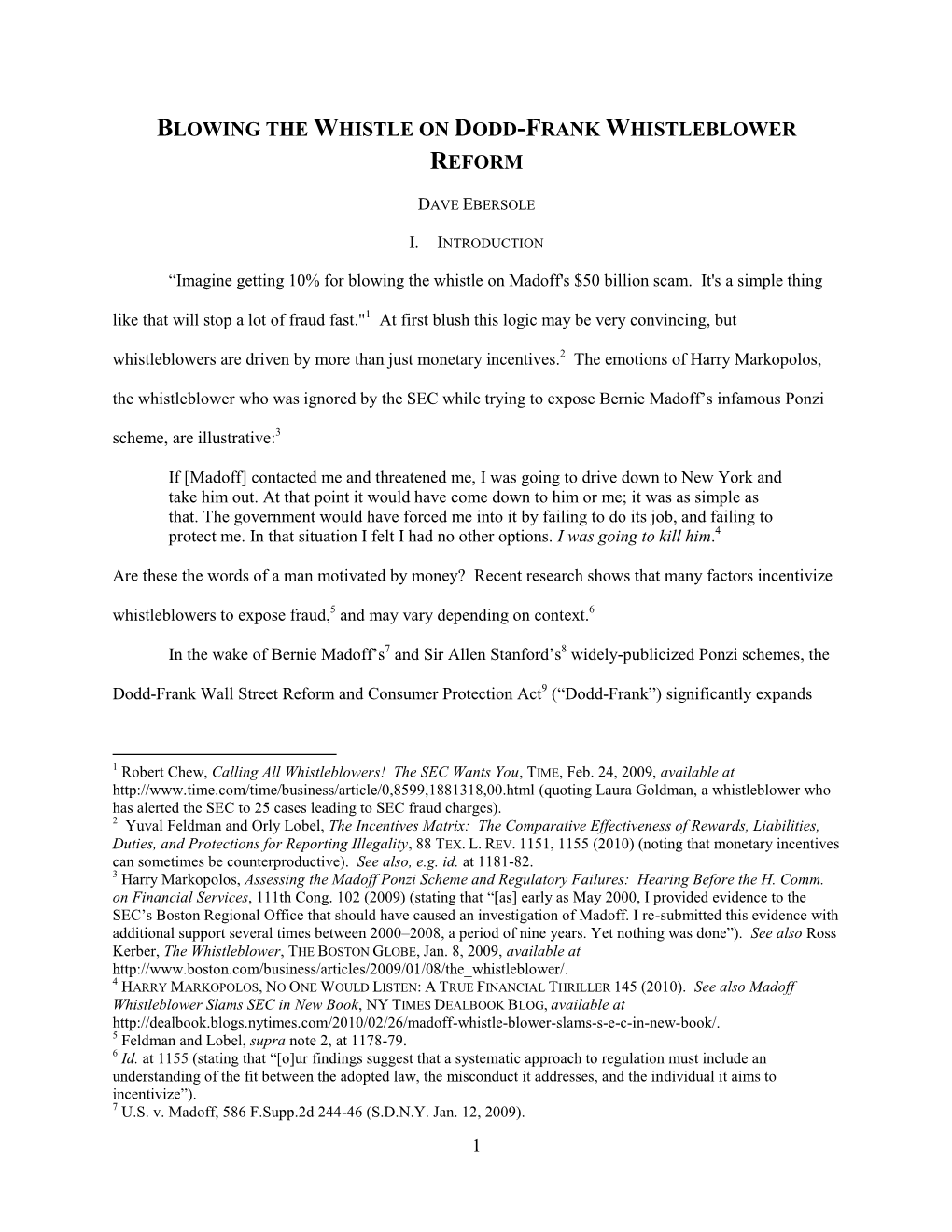 Blowing the Whistle on Dodd-Frank Whistleblower Reform