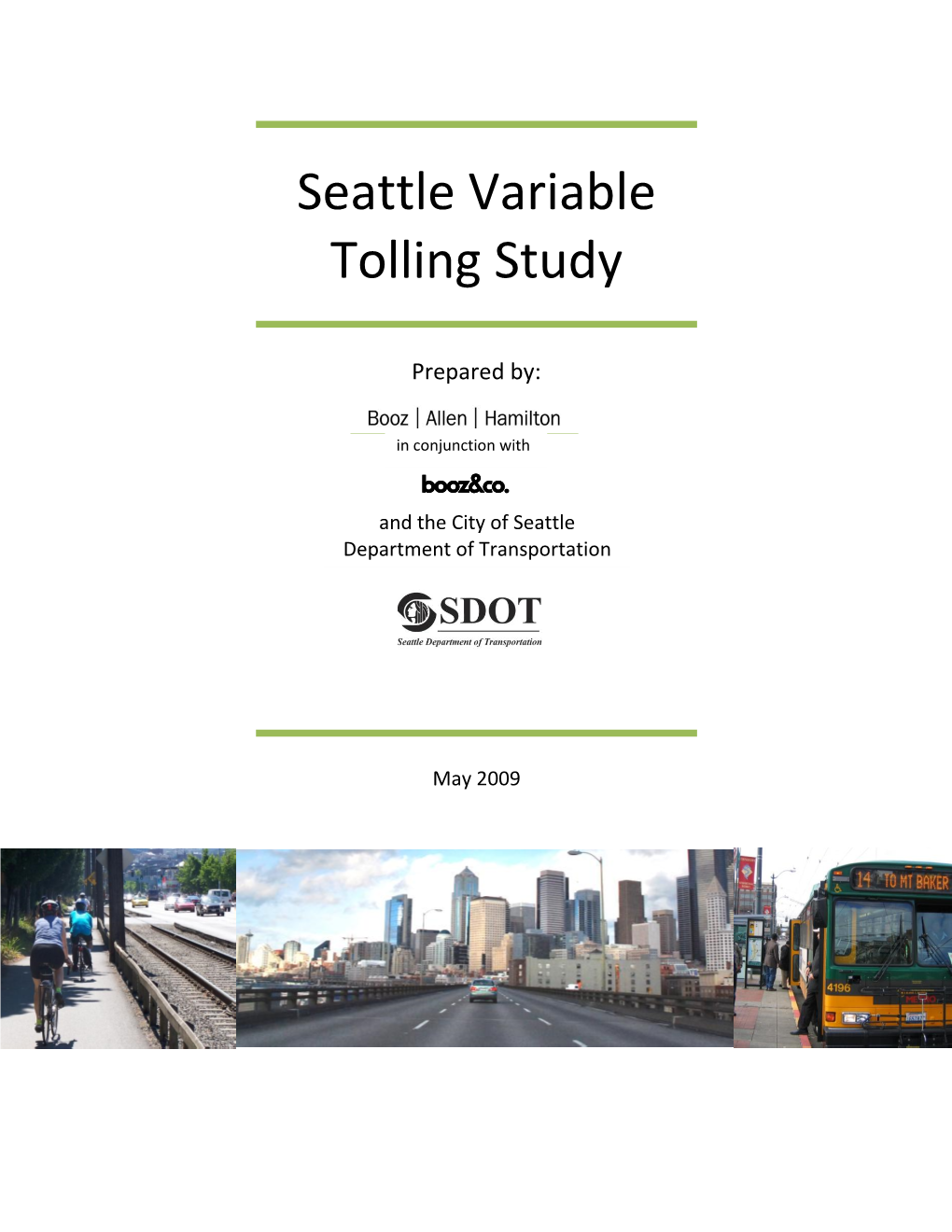 Variable Tolling Study Executive Summary