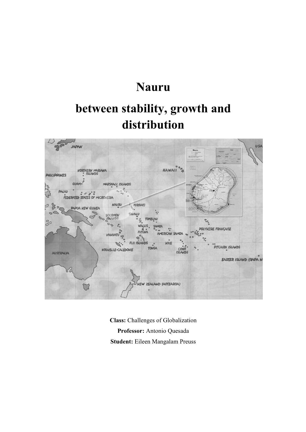 Nauru Between Stability, Growth and Distribution