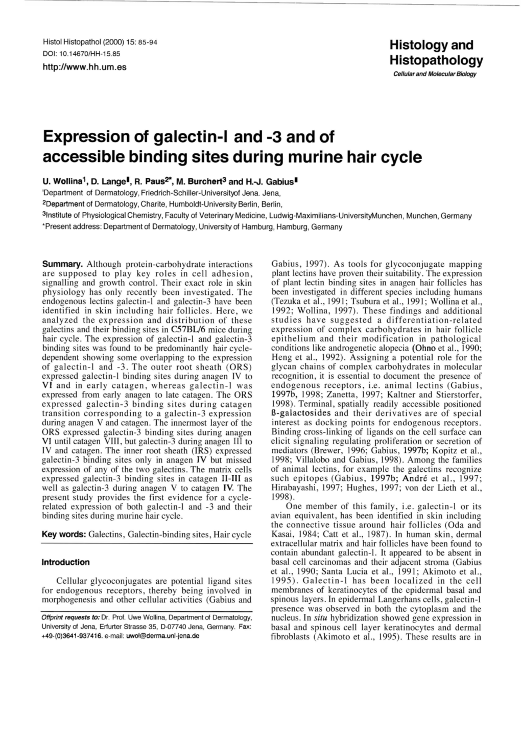 3 and of Accessible Binding Sites During Murine Hair Cycle