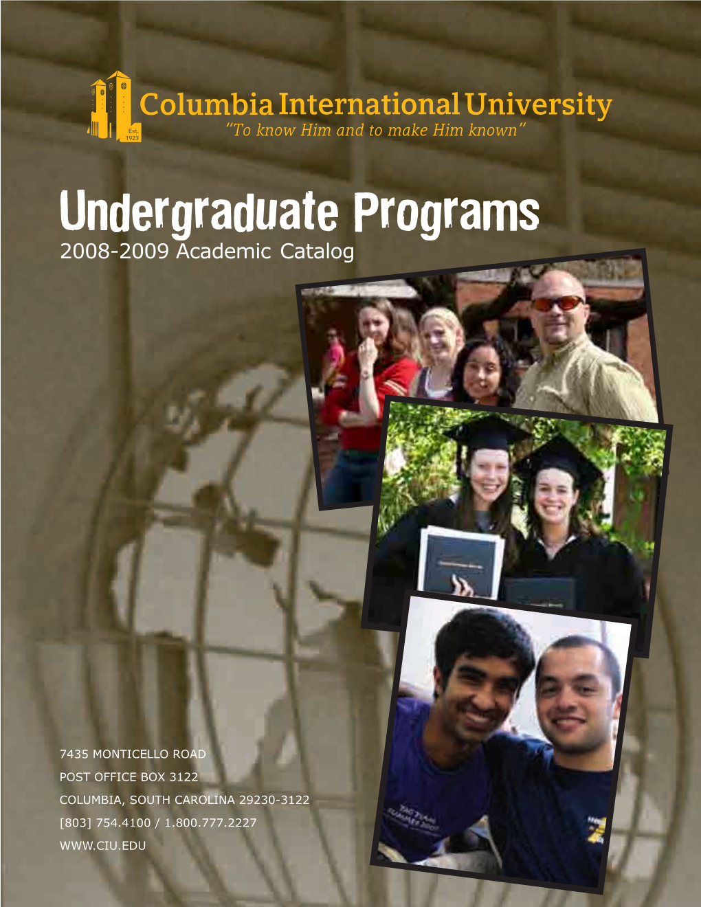 Undergraduate Programs 2008-2009 Academic Catalog