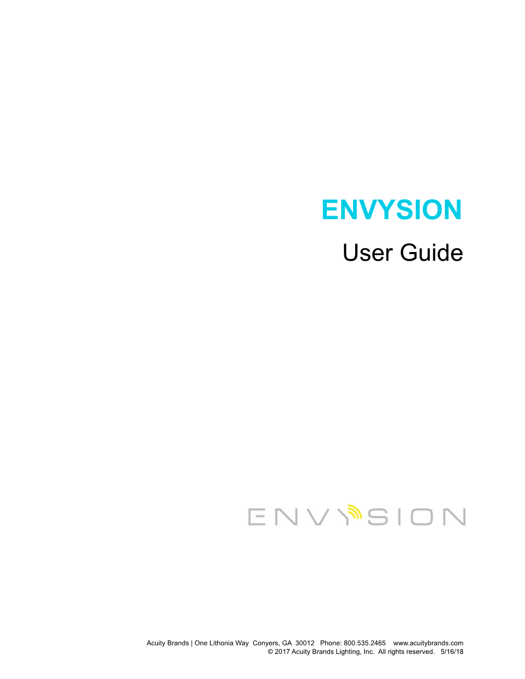 ENVYSION User Guide