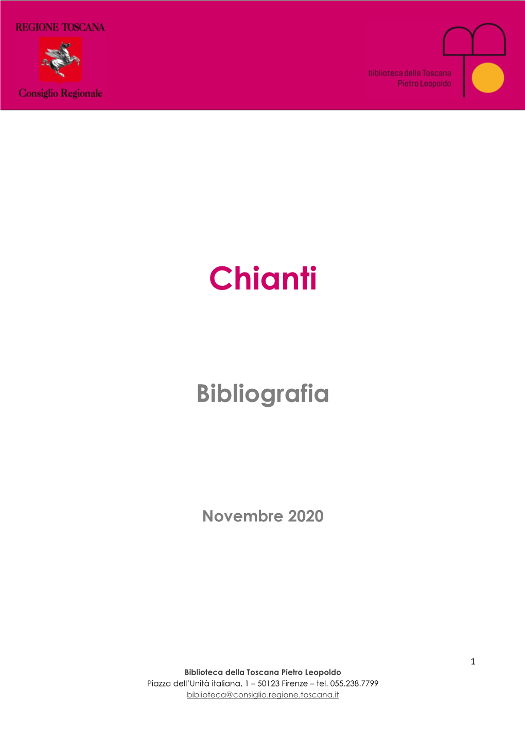 Chianti Novembre 2020