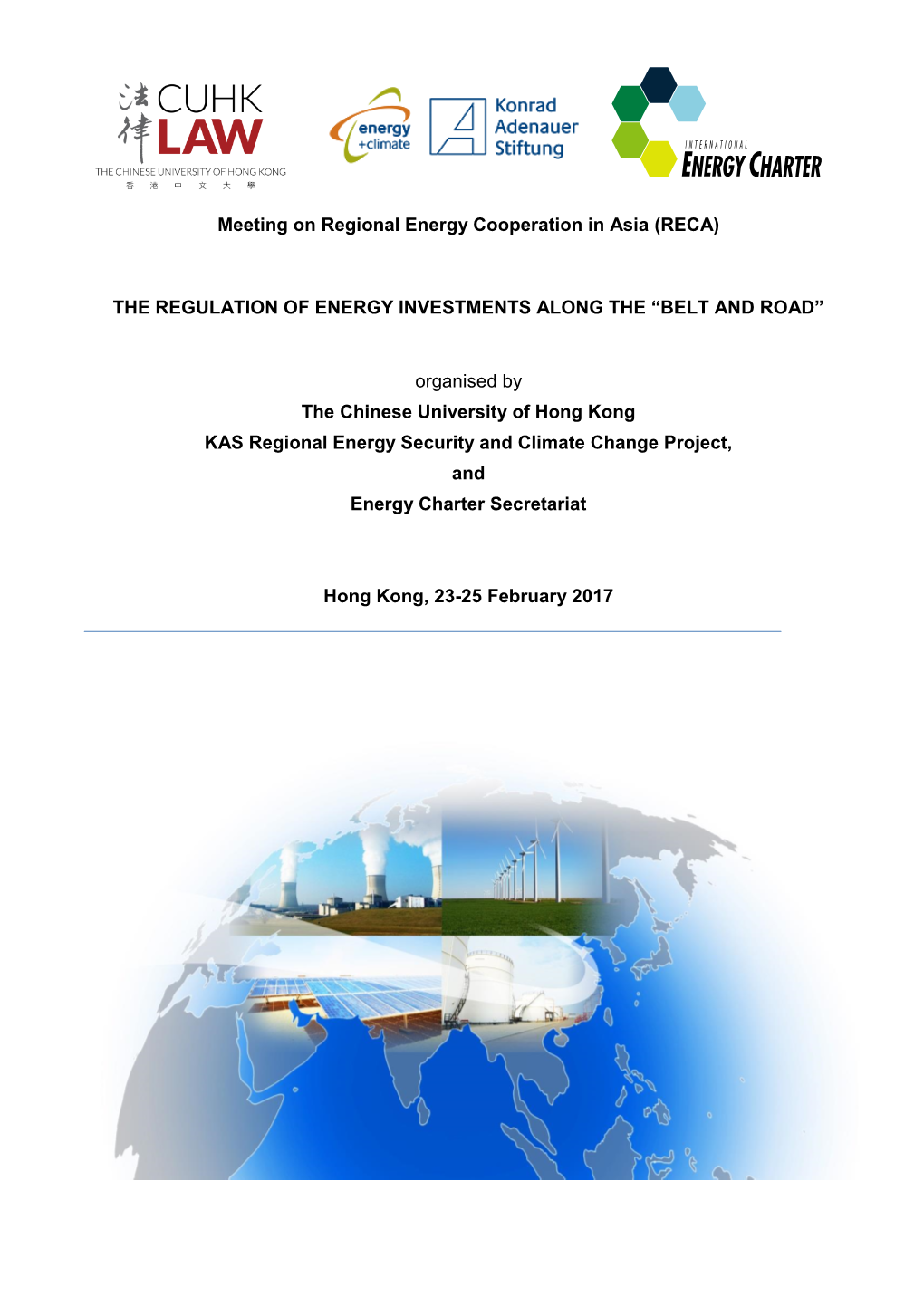 (Reca) the Regulation of Energy