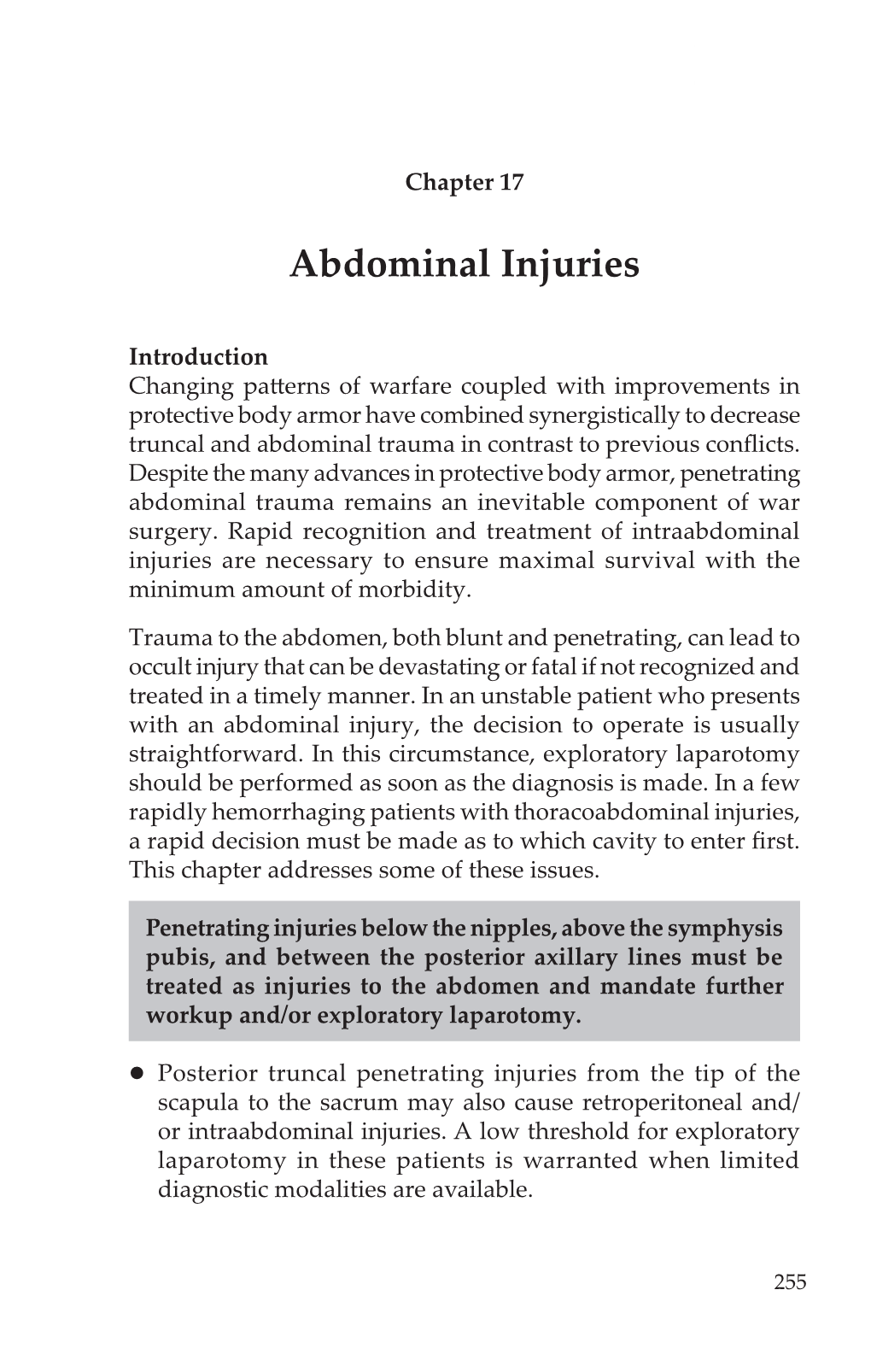 Abdominal Injuries