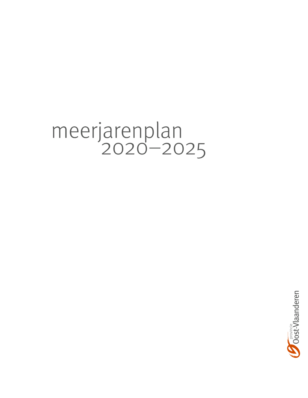 Meerjarenplan 2020–2025