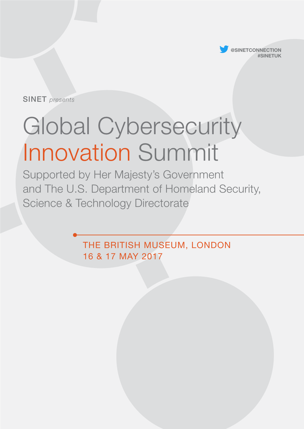 Global Cybersecurity Innovation Summit Supported by Her Majesty’S Government and the U.S