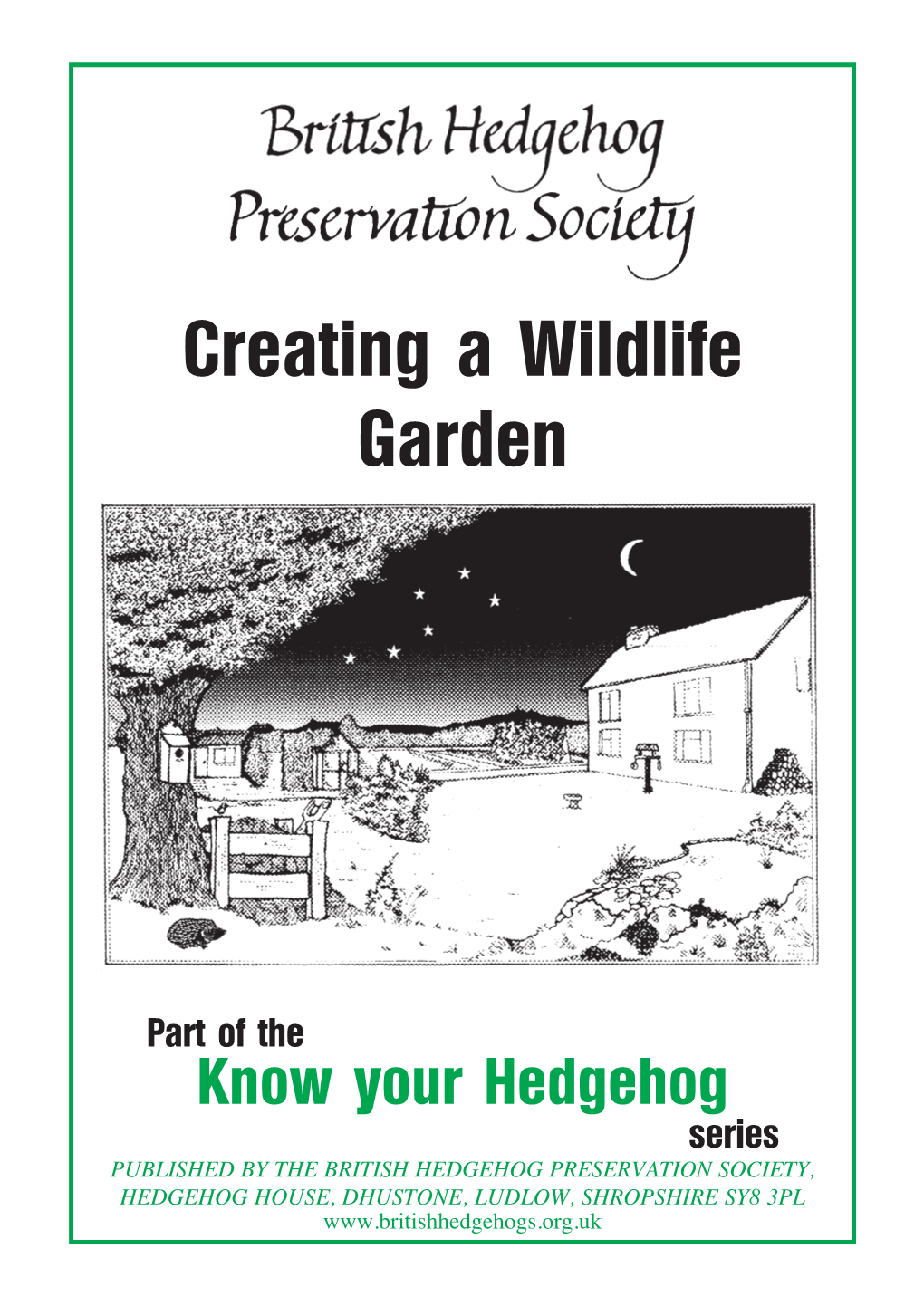 Creating a Wildlife Garden