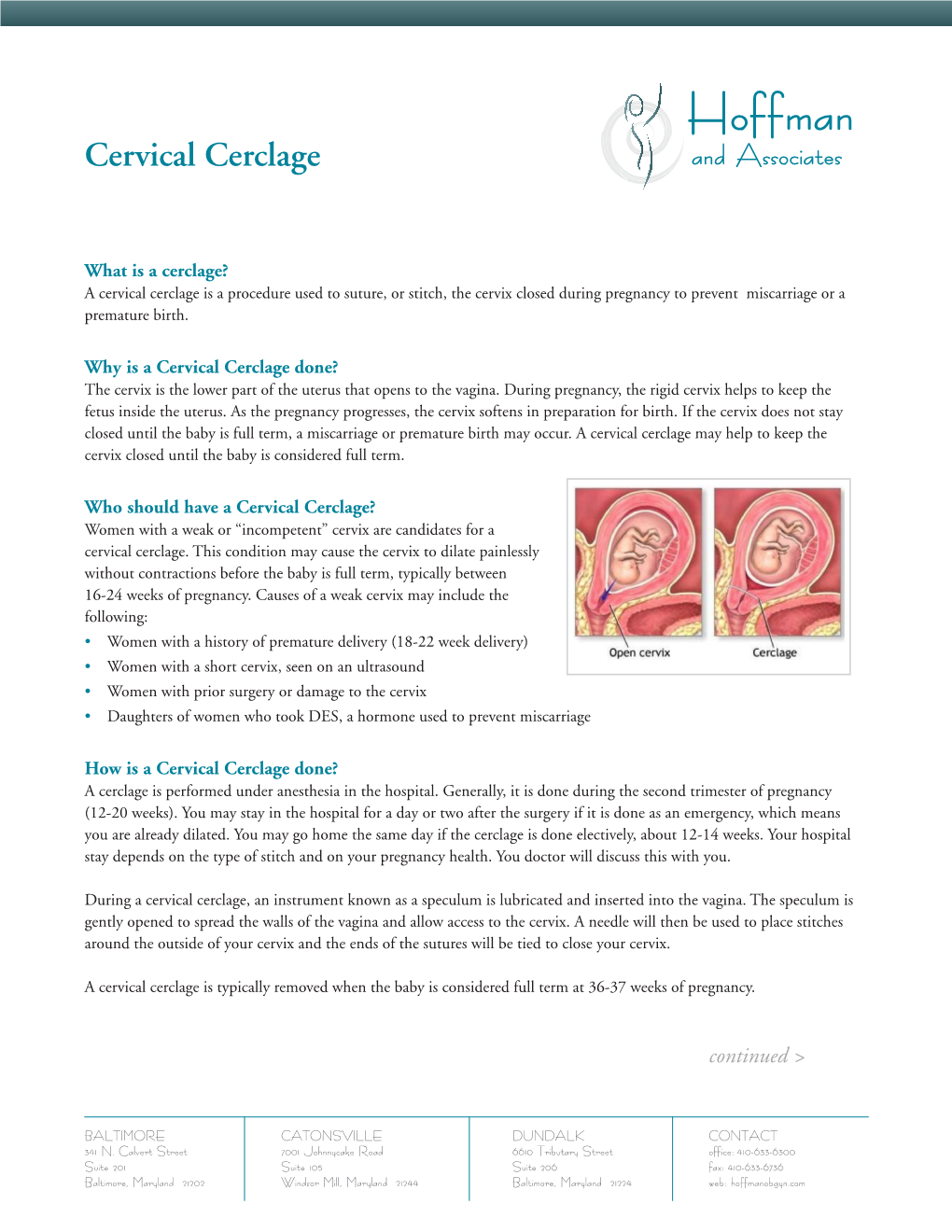 Cervical Cerclage and Associates