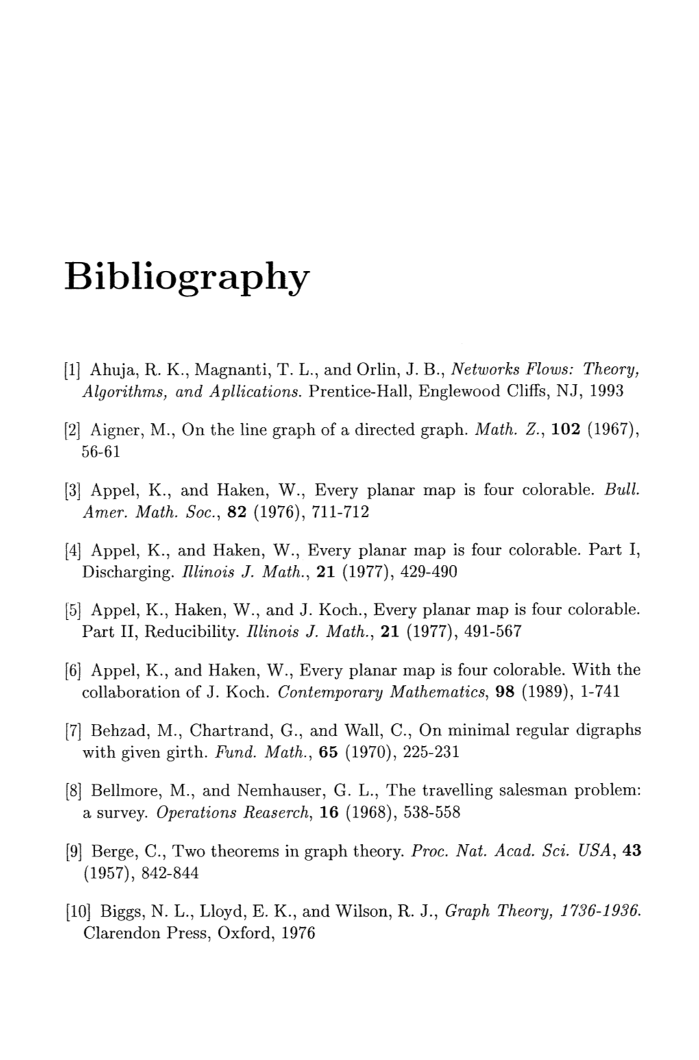 Bibliography