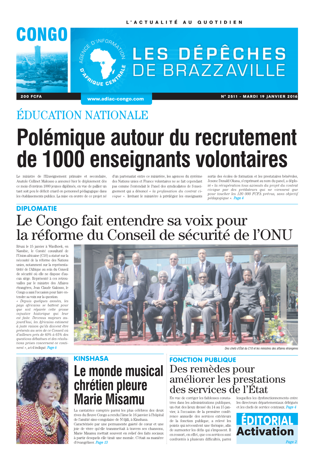 Polémique Autour Du Recrutement De 1000 Enseignants Volontaires