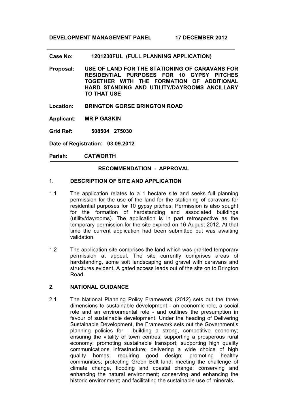 1201230Ful (Full Planning Application)