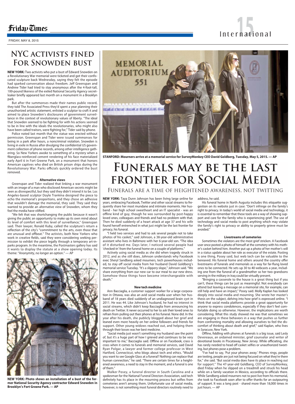 Funerals May Be the Last Frontier for Social Media