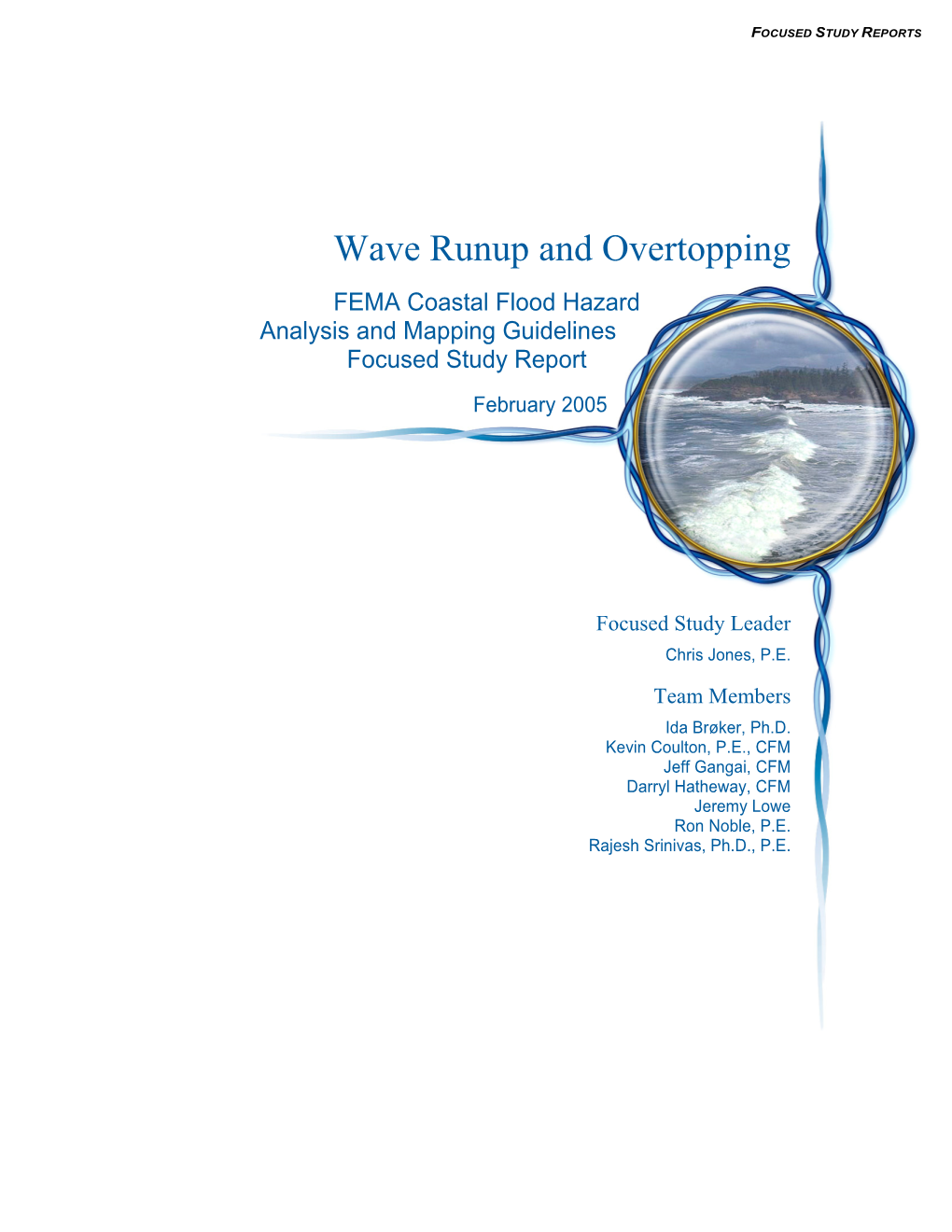 Wave Runup and Overtopping