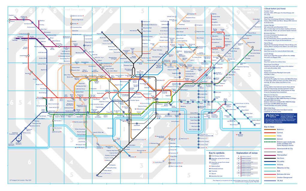 Tube Map May 2015