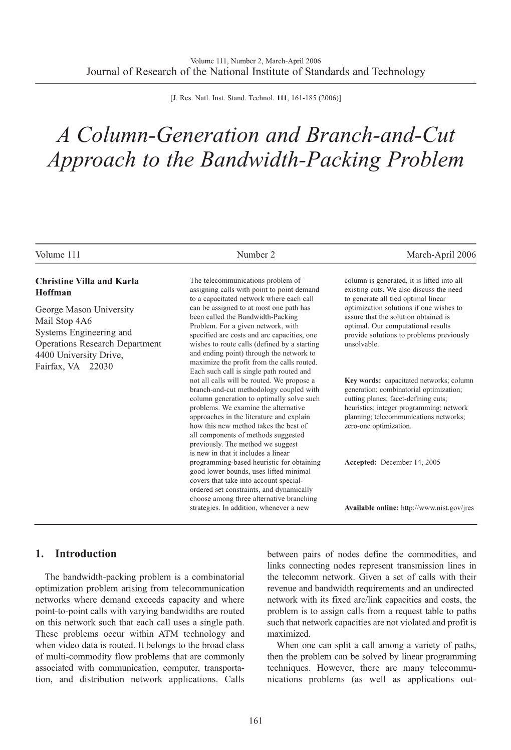 A Column-Generation and Branch-And-Cut Approach to the Bandwidth-Packing Problem