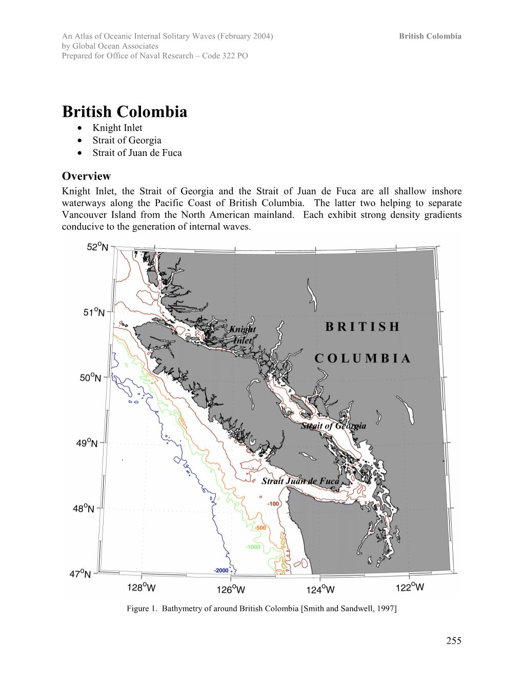 British Colombia by Global Ocean Associates Prepared for Office of Naval Research – Code 322 PO