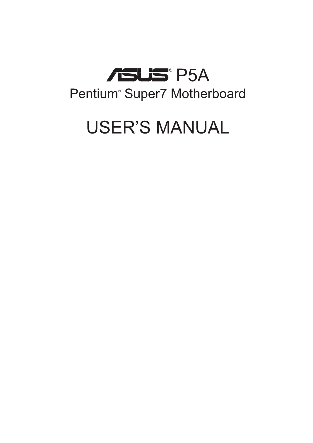 P5a User's Manual