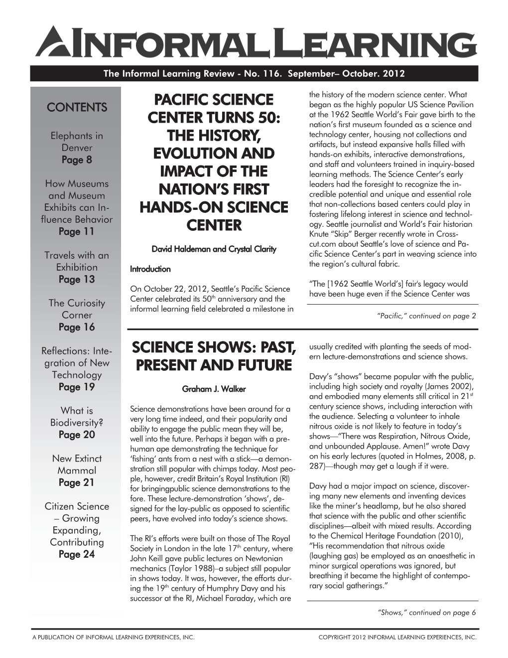 Pacific Science Center Turns 50: the History, Evolution and Impact of The