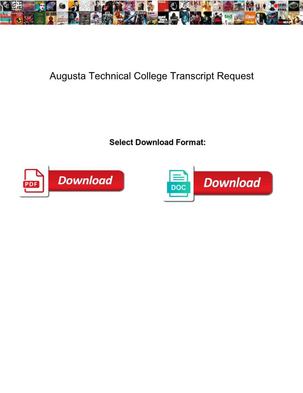 Augusta Technical College Transcript Request