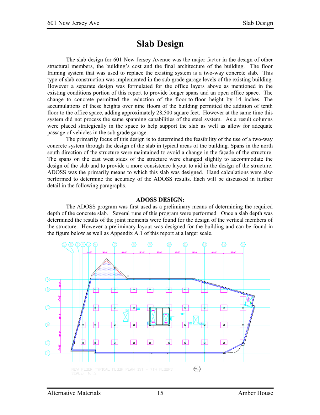 601 New Jersey Ave Slab Design