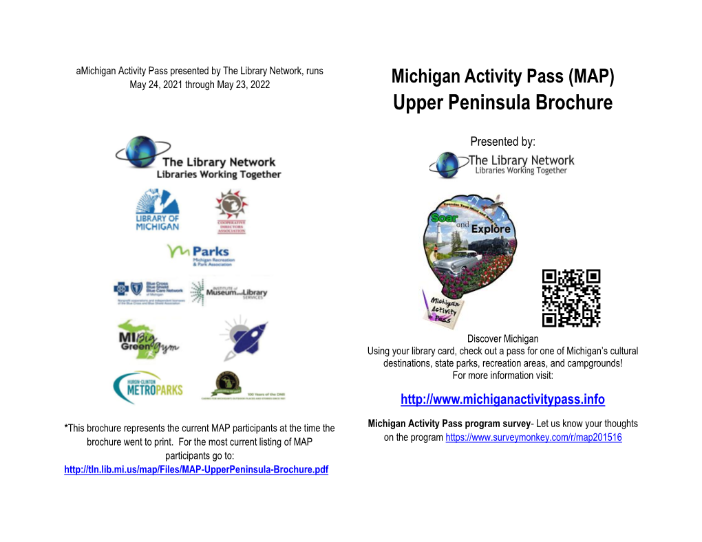 Upper Peninsula MAP Brochure