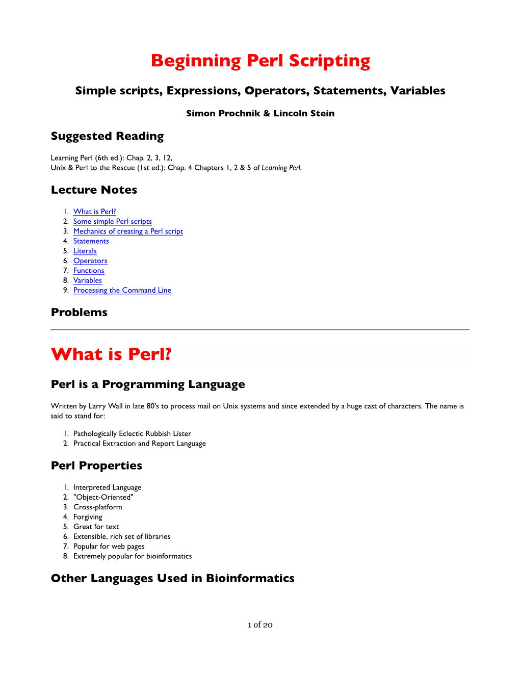 Beginning Perl Scripting