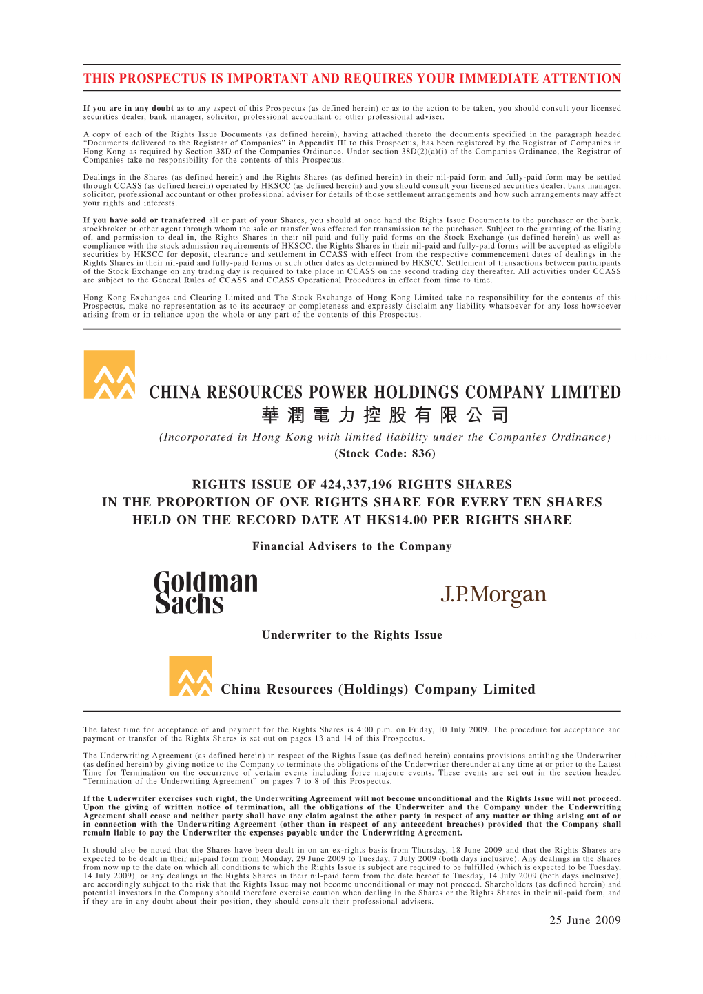 China Resources Power Holdings Company Limited