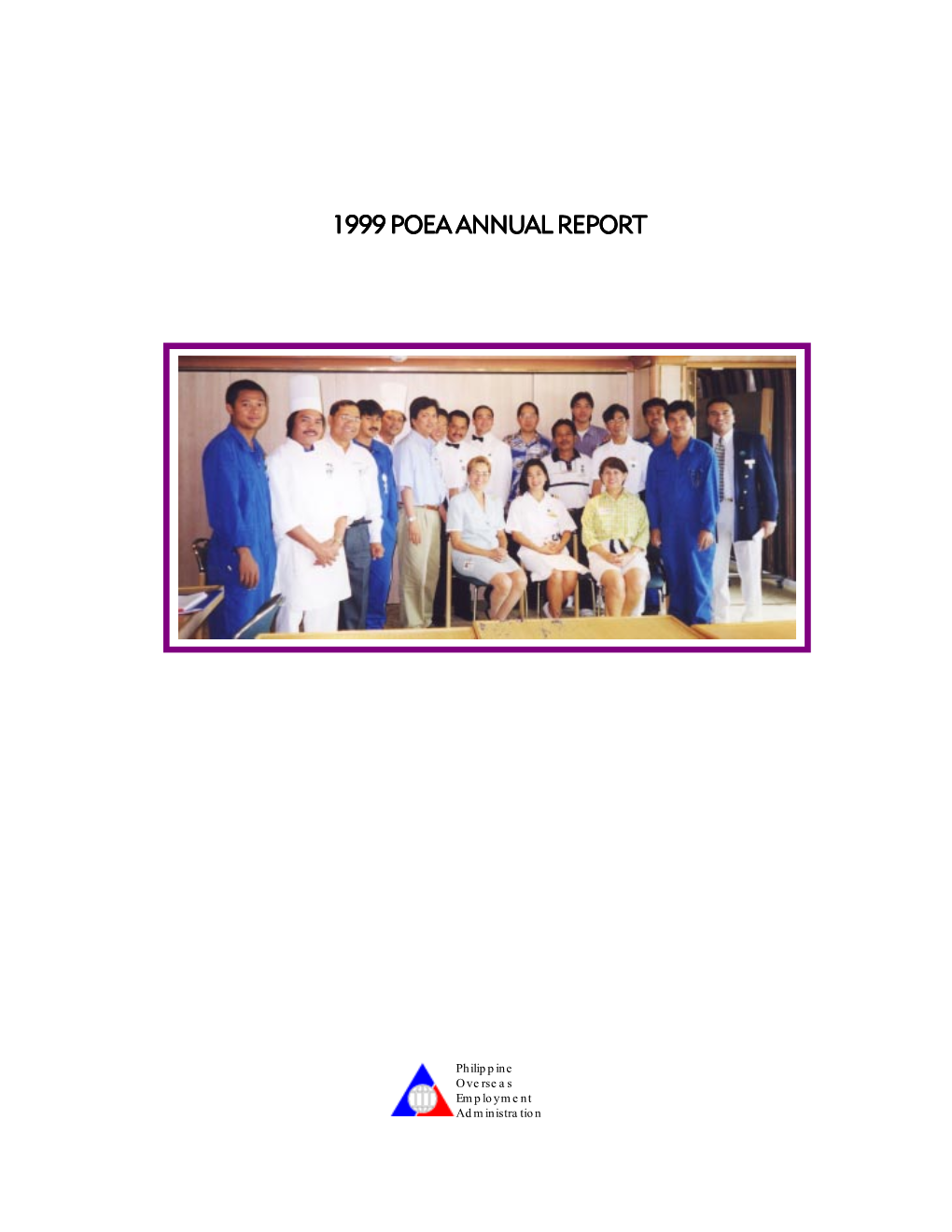 1999 Poea Annu 1999 Poea Annual Report