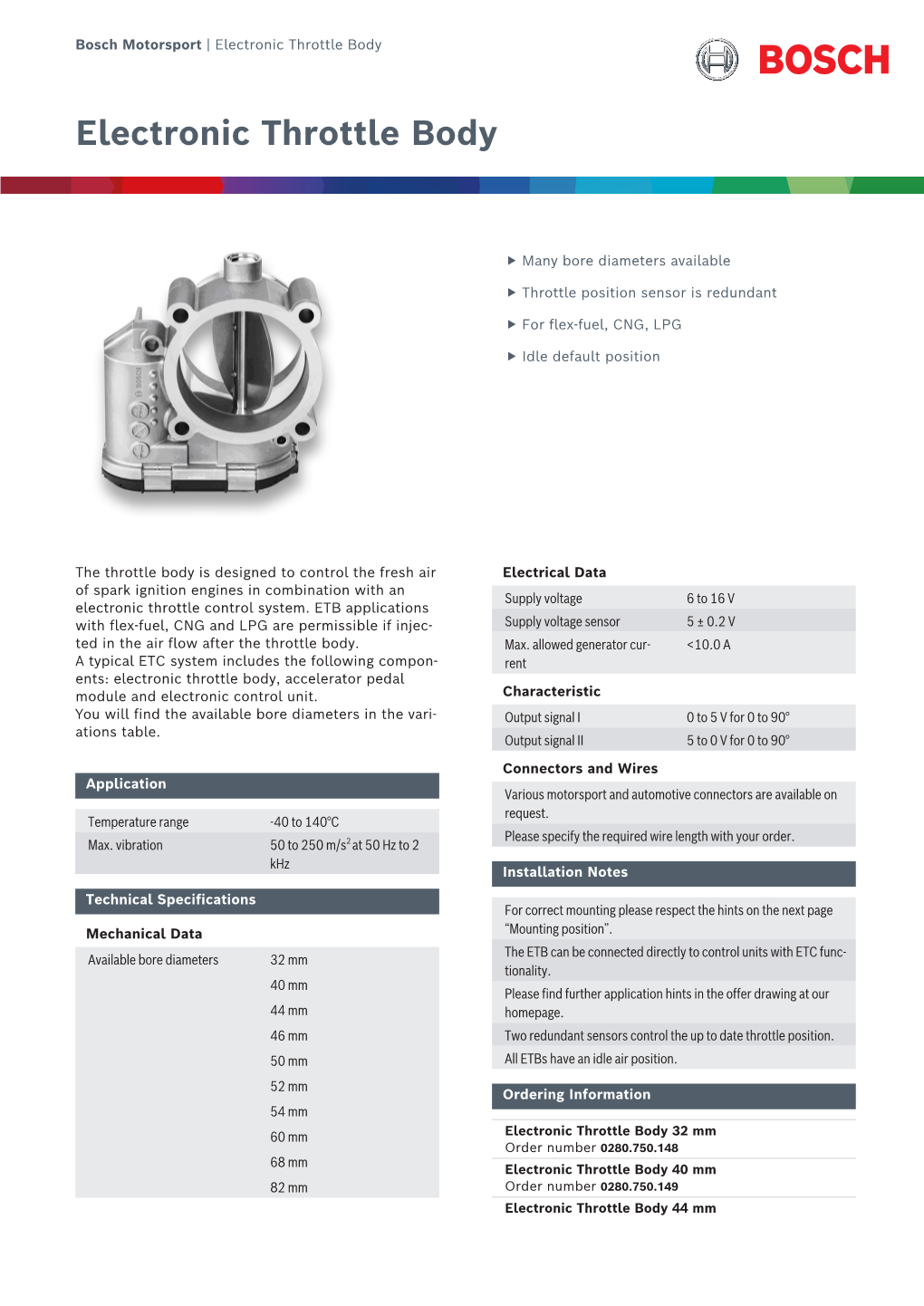 Electronic Throttle Body