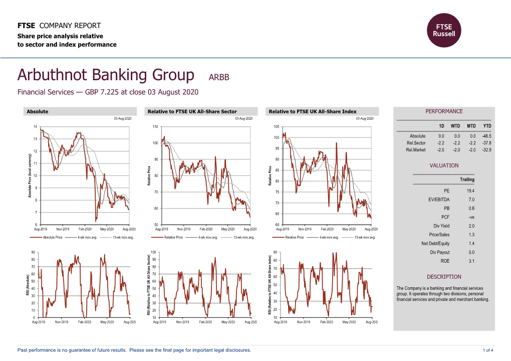 FTSE Factsheet