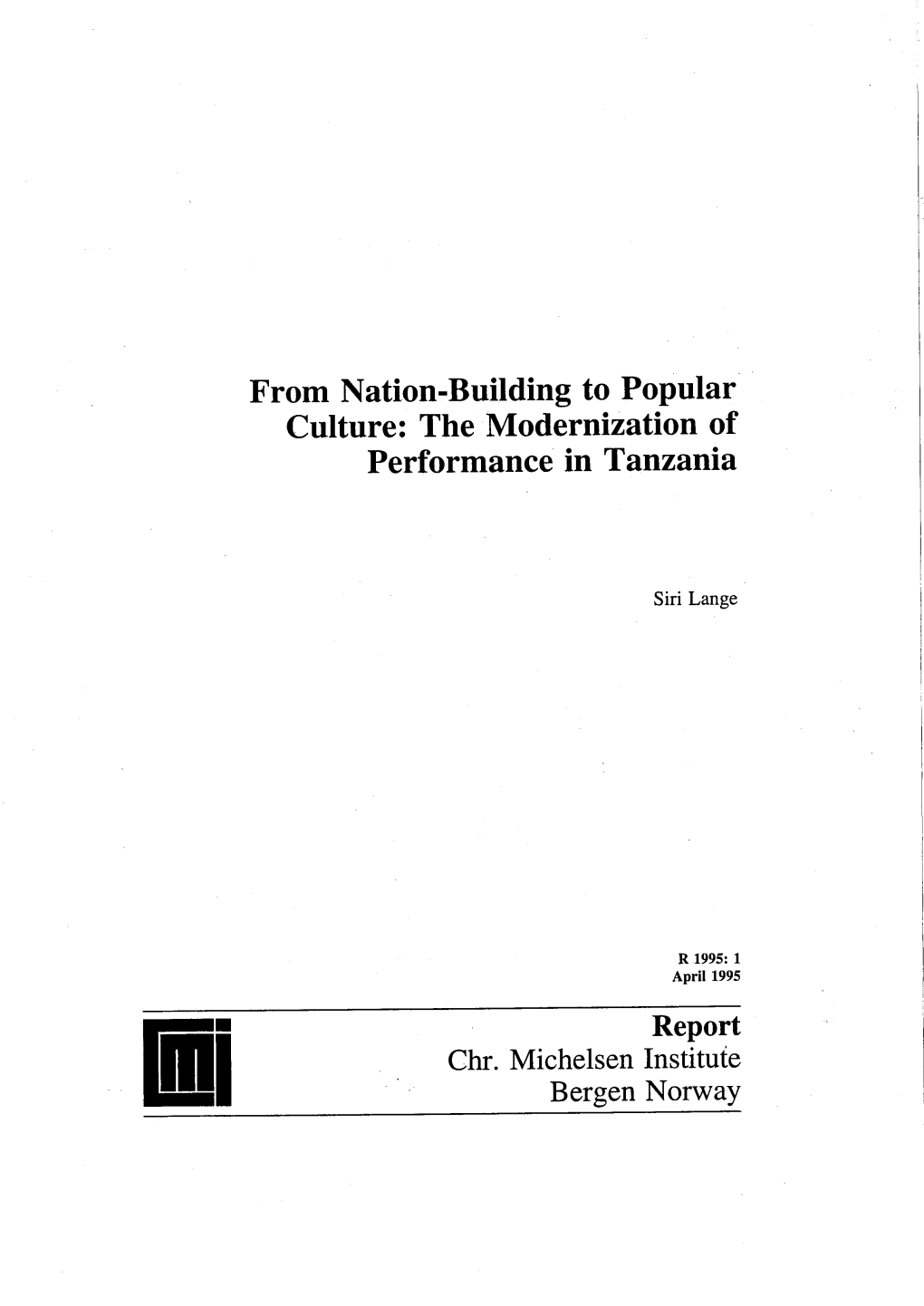 Performanee in Tanzania